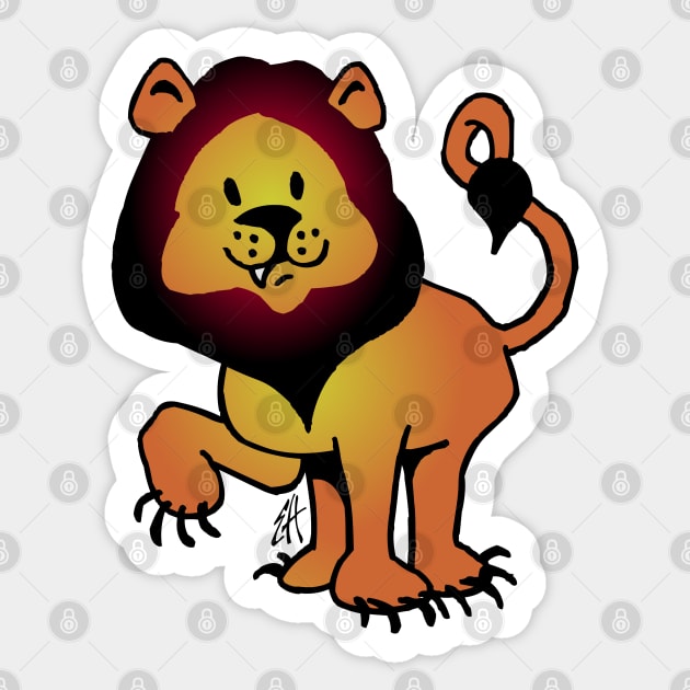 Lion Sticker by Cardvibes